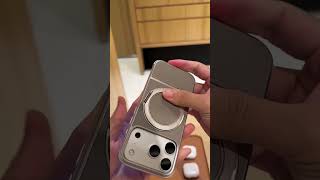 iPhone 17 Pro Max Walnut Wood Sliding Magnetic Case – Premium & Unique