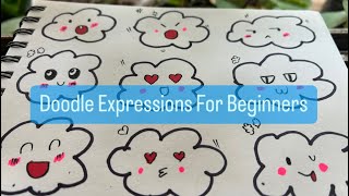 Doodle Art | Cute Faces | Expressions | Doodle For Beginners |