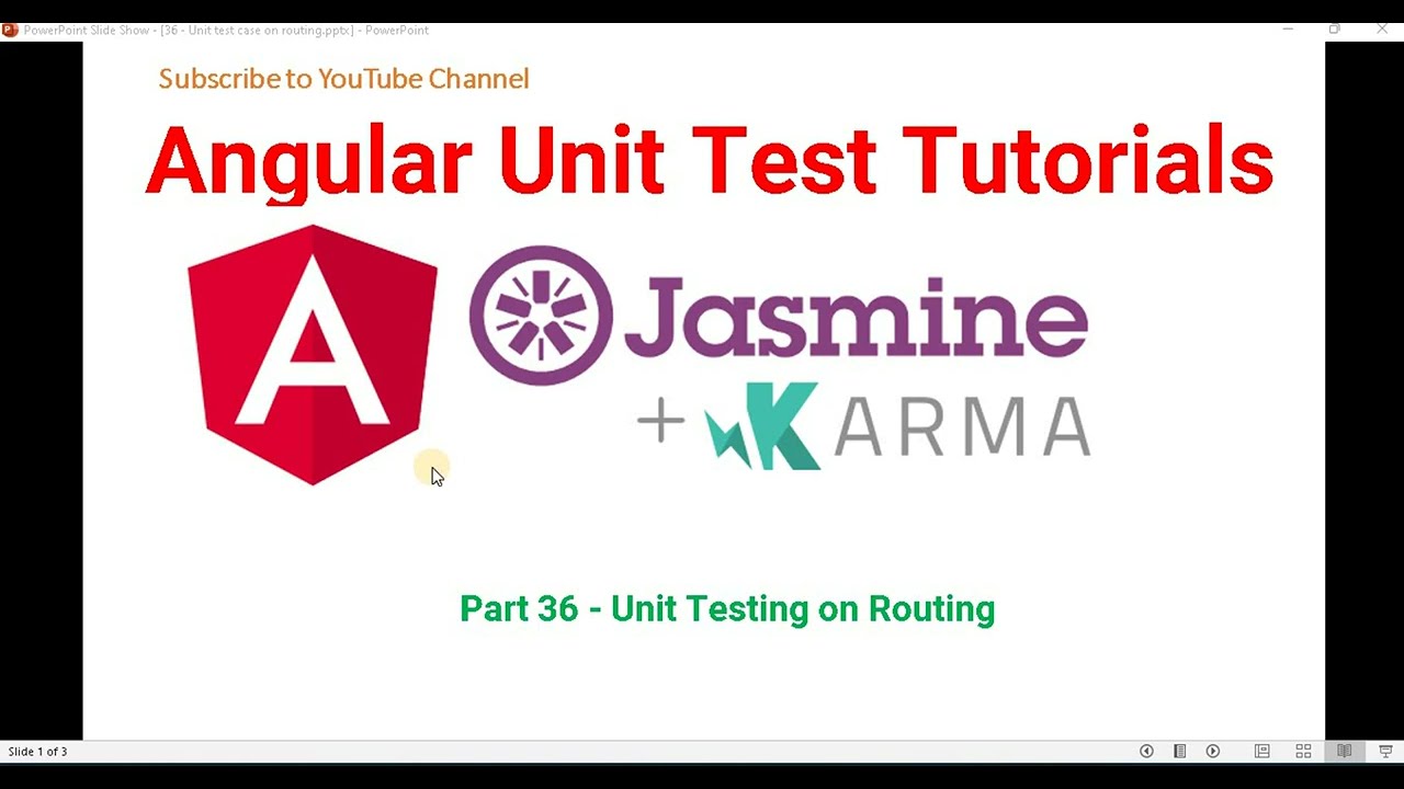 Part 36 - Angular unit test On Routing | Angular unit test case Tutorials in Jasmin & Karma - YouTube Part 36 - Angular unit test On Routing | Angular unit test case Tutorials in Jasmin & Karma - YouTube