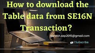 Download the Data as an Excel File from SE16N || SAP Data Management || SAP Best Videos on YouTube