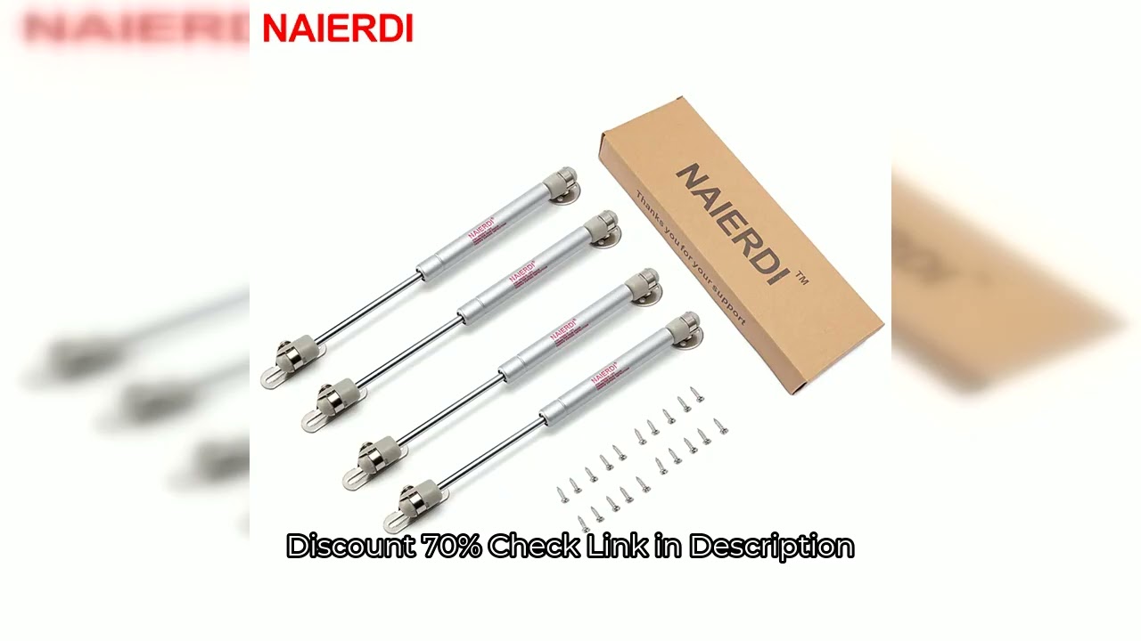 4PCS NAIERDI Cabinet Door Gas Spring Hinges 6-15KG Kitchen Cupboard Hydraulic Hinge Strut Lid Suppor