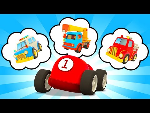 Guess the emergency vehicle that can put out a fire with the red racing car for kids.