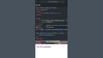Event.PreventDefault() Method in JavaScript - JavaScript Shorts