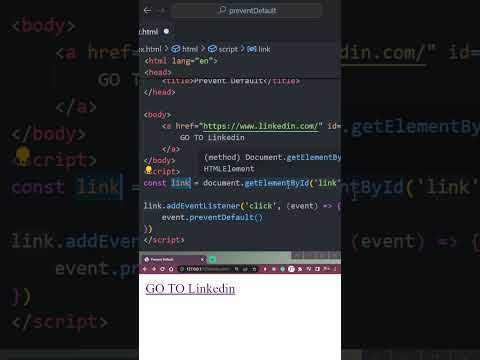 Videó: Mi a preventDefault a JavaScriptben?