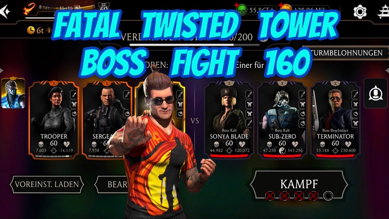 Mk mortal kombat mobile fatal twisted tower boss fight 160