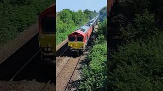 66077 on the Toyota car train 18/06/26 #class66 #dbcargo #toyota #bedford