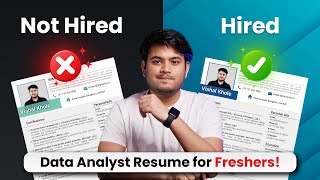 Data Analyst Resume for Freshers 2026 | How to Create Data Analyst Resume for Freshers | Top Varsity