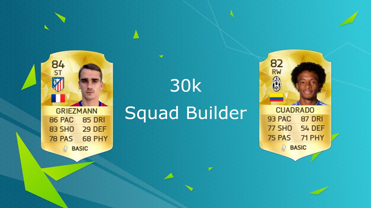FIFA 16 30k Squad Builder