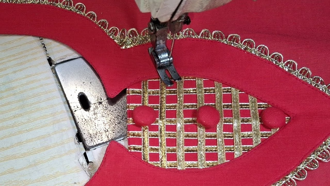 👉 Neck design stitching Easy trick for you/Intermediate sewing tutorial 🧵