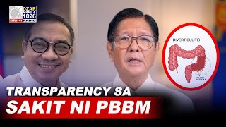 Dr. Leachon: Mas mainam na maging transparent sa health condition ni PBBM
