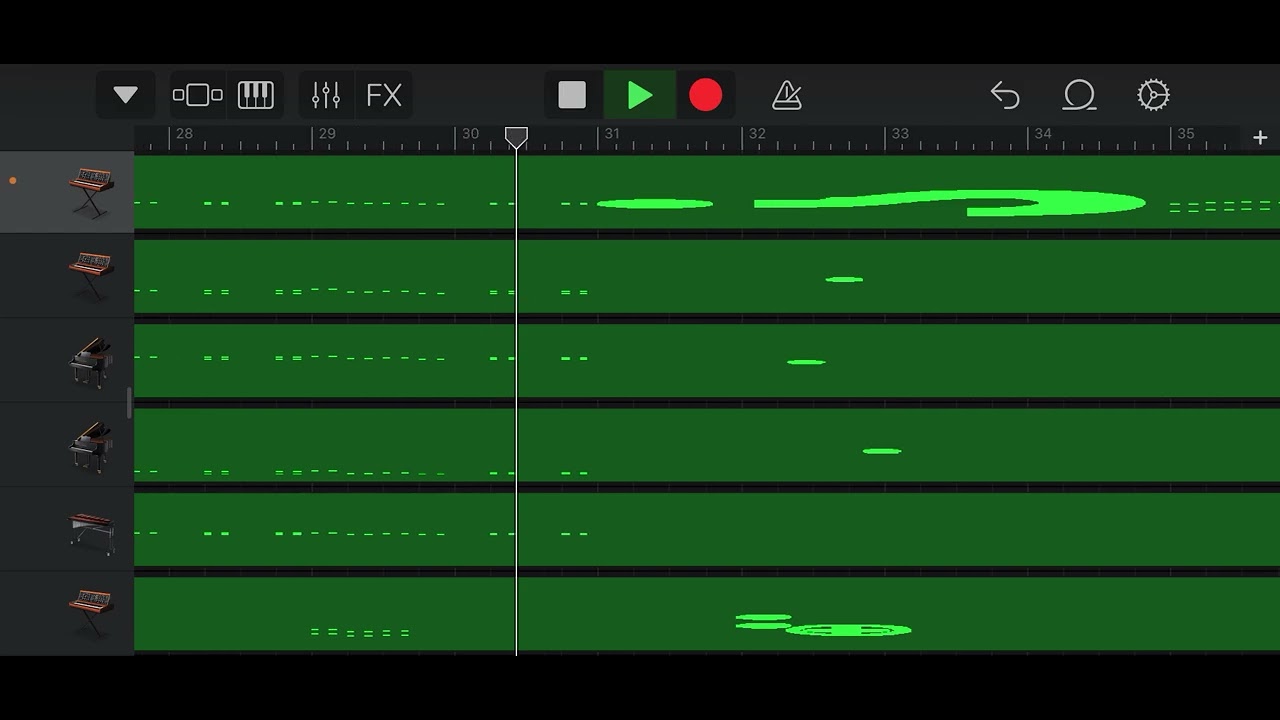 Dark MIDI K!  Kahoot song   Garage band.  Mini marimba. Toy box.  Pitch Farting. Reverse Engineering