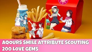 LLSIF - Aqours Smile Attribute Limited Scouting (200 Love Gems)