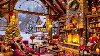 Cozy Christmas Music with Fireplace 🎄 Relaxing Piano Christmas Music 🔥 Crackling Christmas Fireplace
