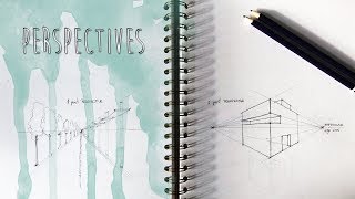 HOW TO: 1, 2 Point Perspective For Architectural Sketches