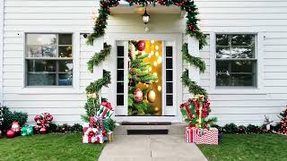 Christmas Fabric Door Cover