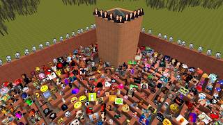 100 Nextbots Survive The Biggest Horror Maze Battle in Garry’s Mod   #alpha#squad#usagmod