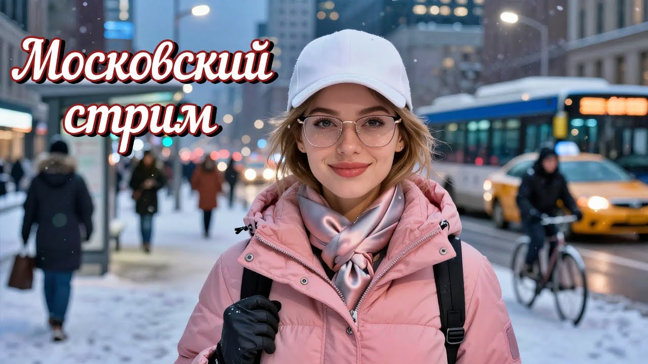 Московский стрим. Прогулка по Москве. 23 февраля 2026