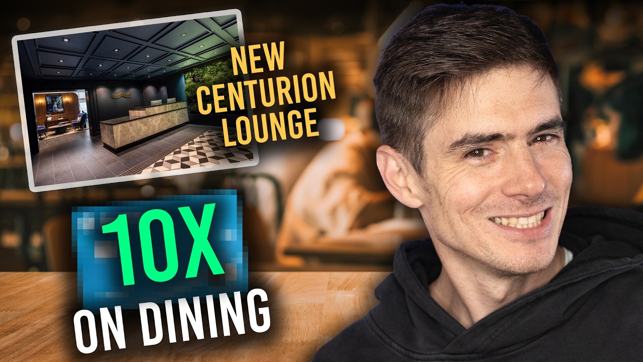 NEW Amex Centurion Lounge OPENING + 10x Points on Dining With THIS Card