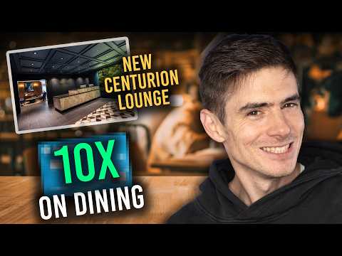 Thumbnail for NEW Amex Centurion Lounge OPENING + 10x Points on Dining With THIS Card