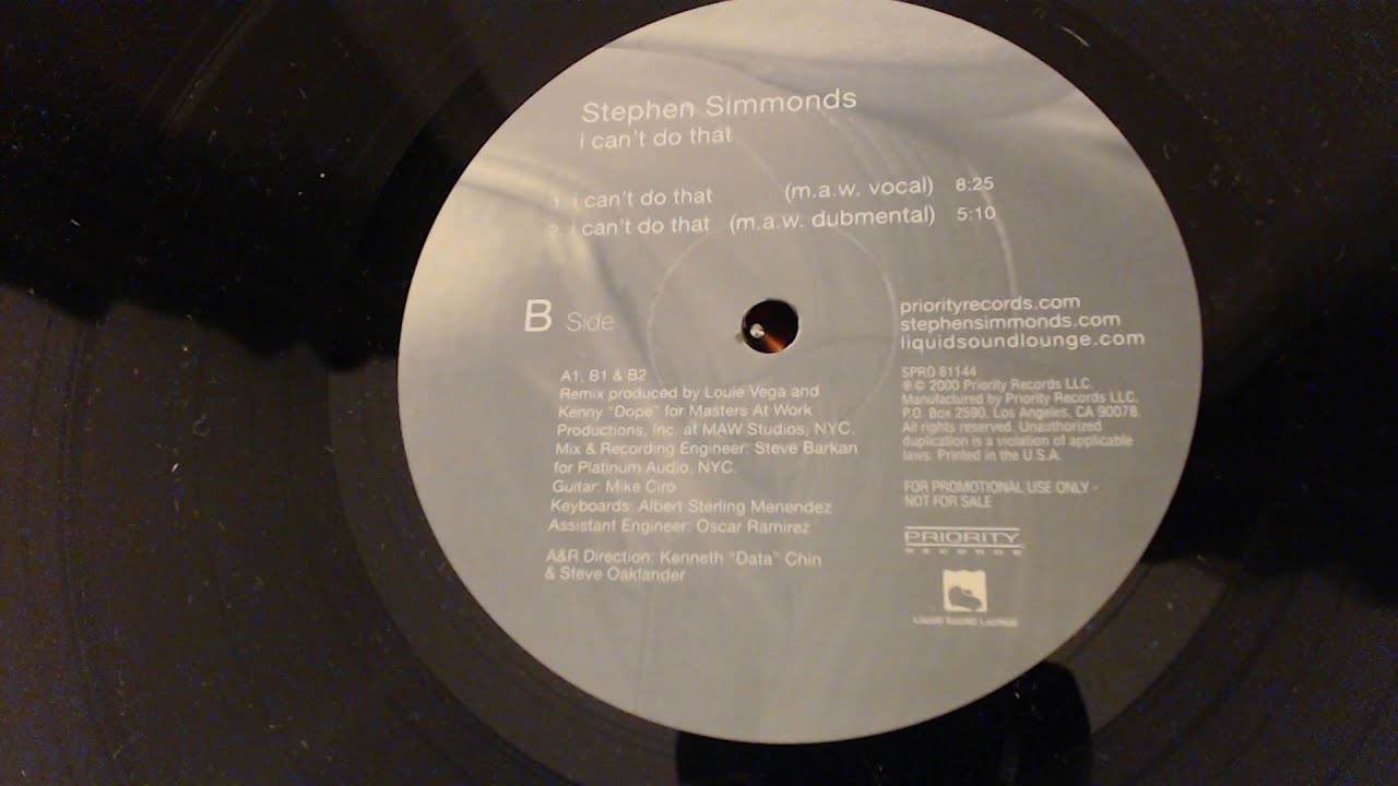 Stephen Simmonds-I Can't Do That-MAW Remix