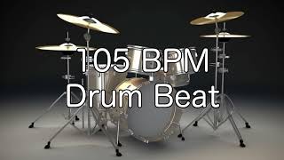 105 BPM Shuffle Drum Beat for Musical Practice