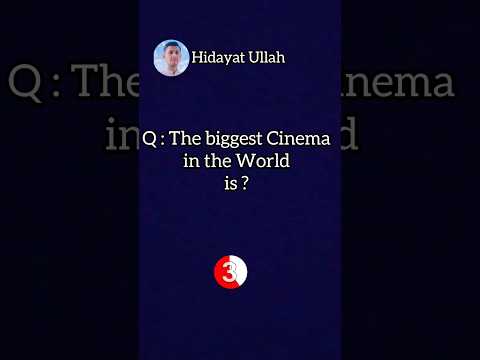 The biggest Cinema in the World is?#generalknowledge #shortsvideo