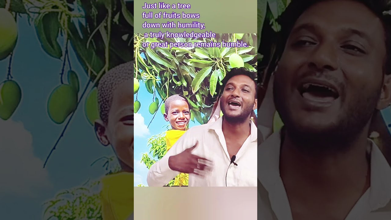 Just like a tree full of fruits bows down with humility, a truly wise person remains humble