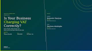 Is Your Business Charging VAT Correctly | VAT Classification Under NTA 2025 Update