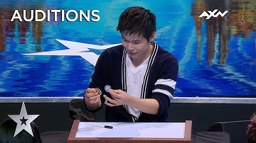 Magician Eric Chien MAKES COIN PHYSICALLY DISAPPEAR! | Asia
