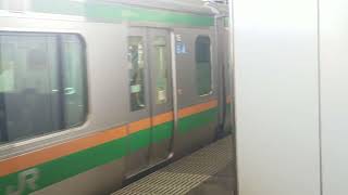 E233系3000番台宮ヤマU231編成+横コツE-07編成小山駅発車