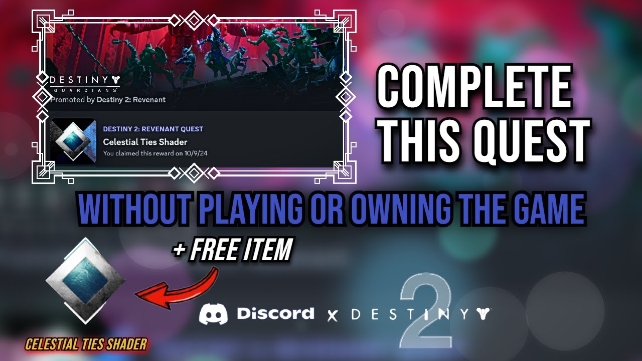 Complete The Destiny 2 Quest in Discord WITHOUT PLAYING The Game! (GET ...