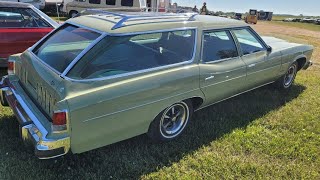 SURVIVOR 1974 Pontiac Catalina Safari station wagon preserved factory original with just 26k miles!