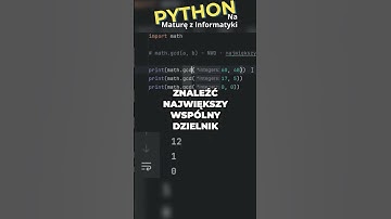 PYTHON - NWD, NWW w jednej funkcji !!! #informatyka #matura #python #excel #nauka #matura2026