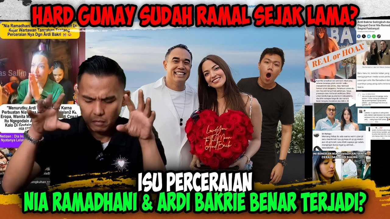 Hard Gumay Sudah Ramal Sejak Lama⁉️ Perceraian Nia Ramadhani & Ardi Bakrie Jadi Kenyataan?