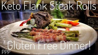 My first time making a keto meal! i hope you like gluten free flank
steak veggie rolls and bacon wrapped asparagus. so tasty! what are
your favorite ...