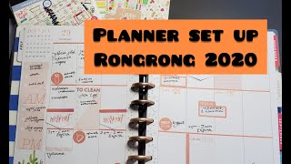 SET UP MY NEW HAPPY PLANNER . RONGRONG JULY 2020.