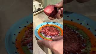 Sweet strawberries. Squeezing out the maximum vitamins#asmr