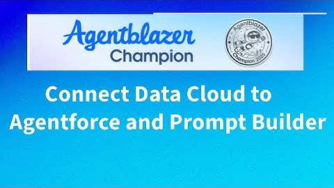 Connect Data Cloud to Agentforce and Prompt Builder | Agentforce Trailhead.