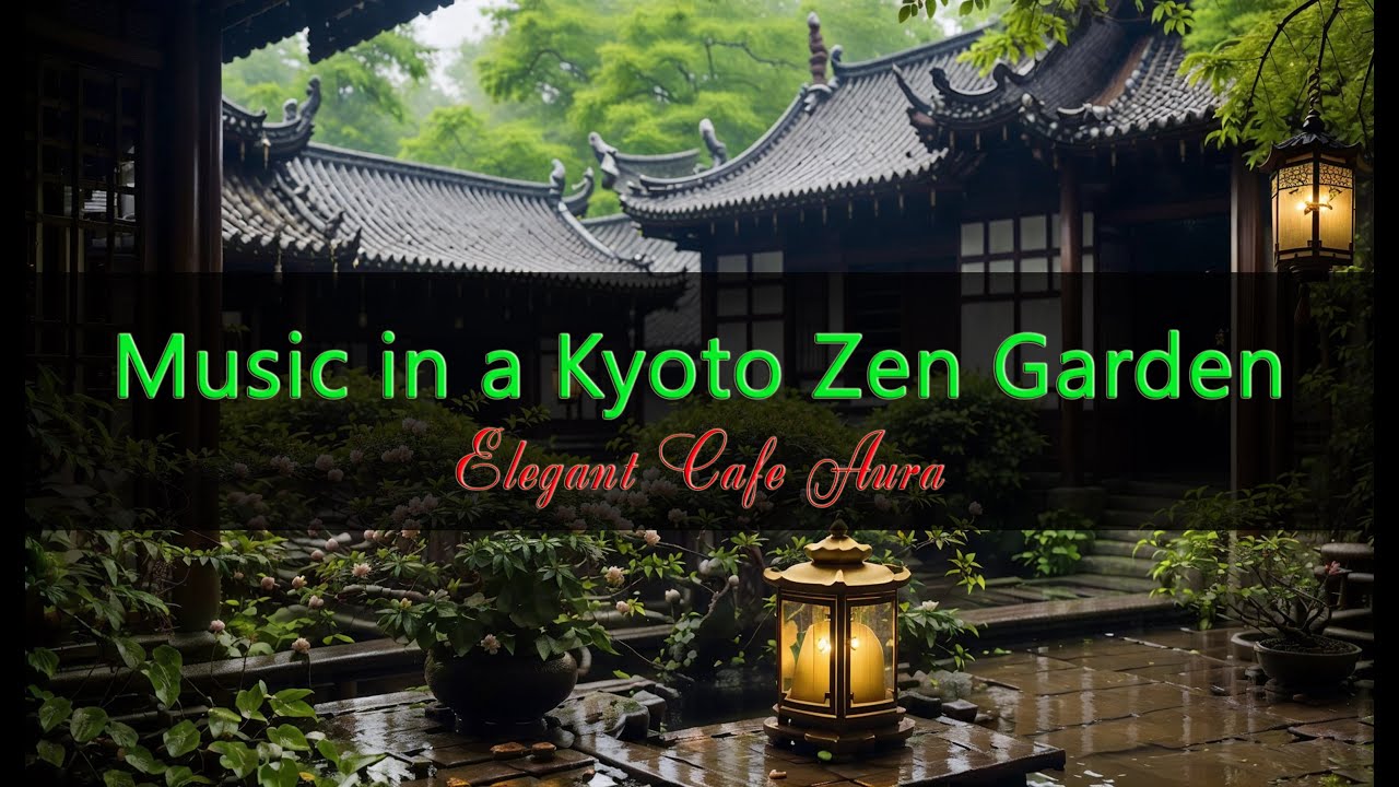Night Jazz Music in a Kyoto Zen Garden – 5 Hours of Peaceful Morning Jazz Flow