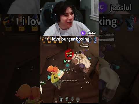 burger boxing is so much fun