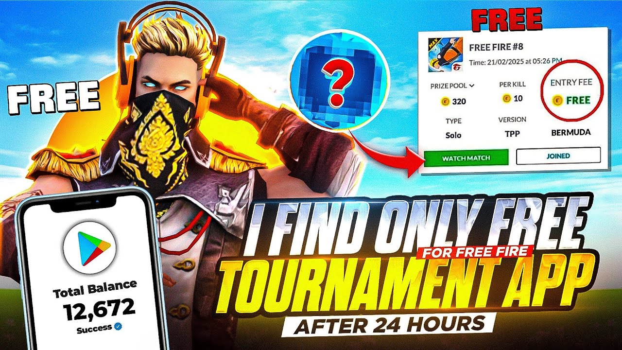 I Find Best Only Free!🔥 Esports Tournament App Ever ✅ After 24 Hours⏰🤑 | Free Fire Tournament App 🤑💯