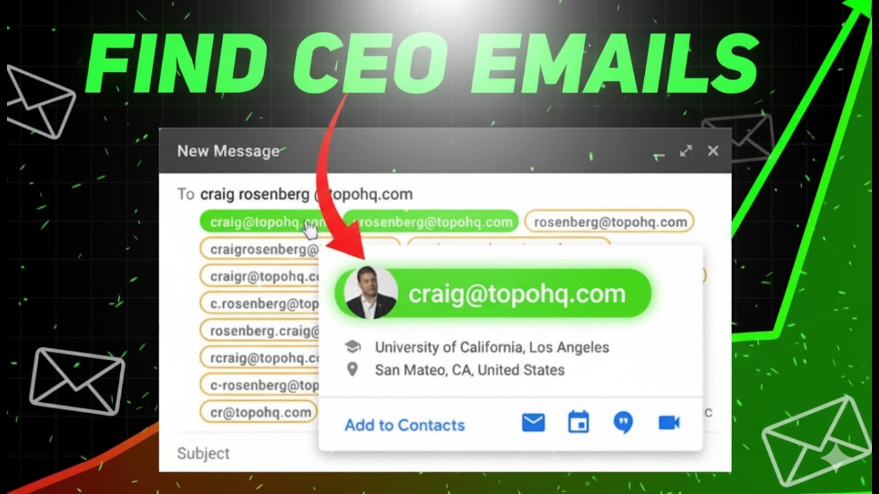 Create 𝗖𝗘𝗢 Email 2025: 3 𝗦𝗜𝗠𝗣𝗟𝗘 Ways to Get Started & Reply (Don't Miss New Strategy!)