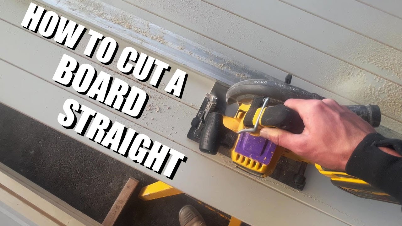 How to cut a straight line without a track saw