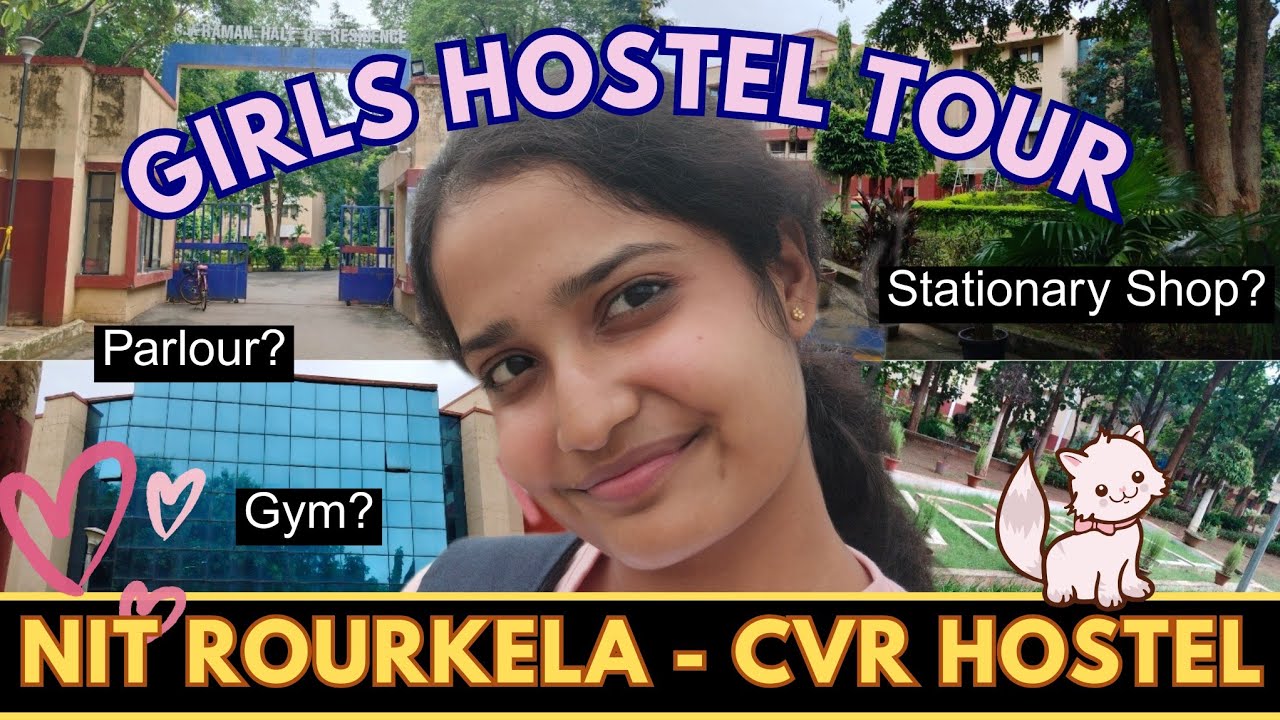NIT Rourkela GIRLS HOSTEL Tour! ❤️🎀 CV Raman Hall of Residence. Gym, Parlour, Canteen, many more...⚡