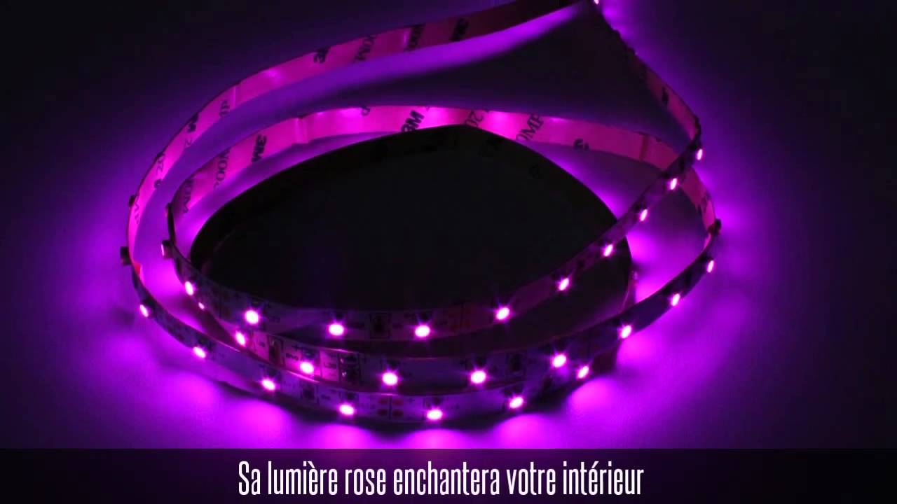 Bandeau led basse consommation rose YouTube