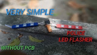 SIMPLE 12V POLICE LED FLASHER CIRCUIT USING RELAY|CREATIVE MRG