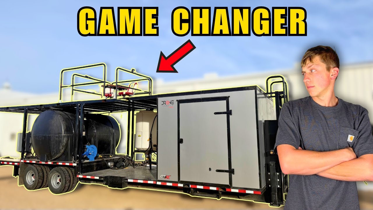 I Wish I Bought This Spray Drone Trailer Sooner!!