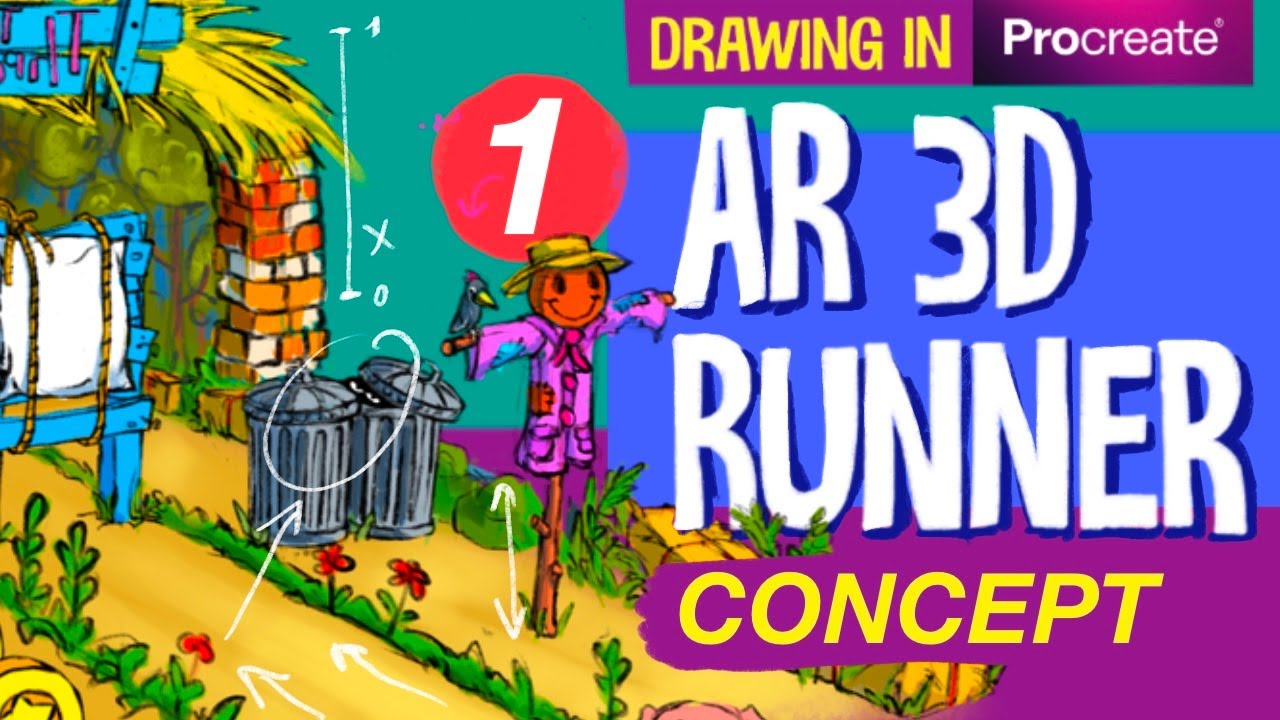 Game Concept Art #1 in Procreate (Timelapse) - YouTube