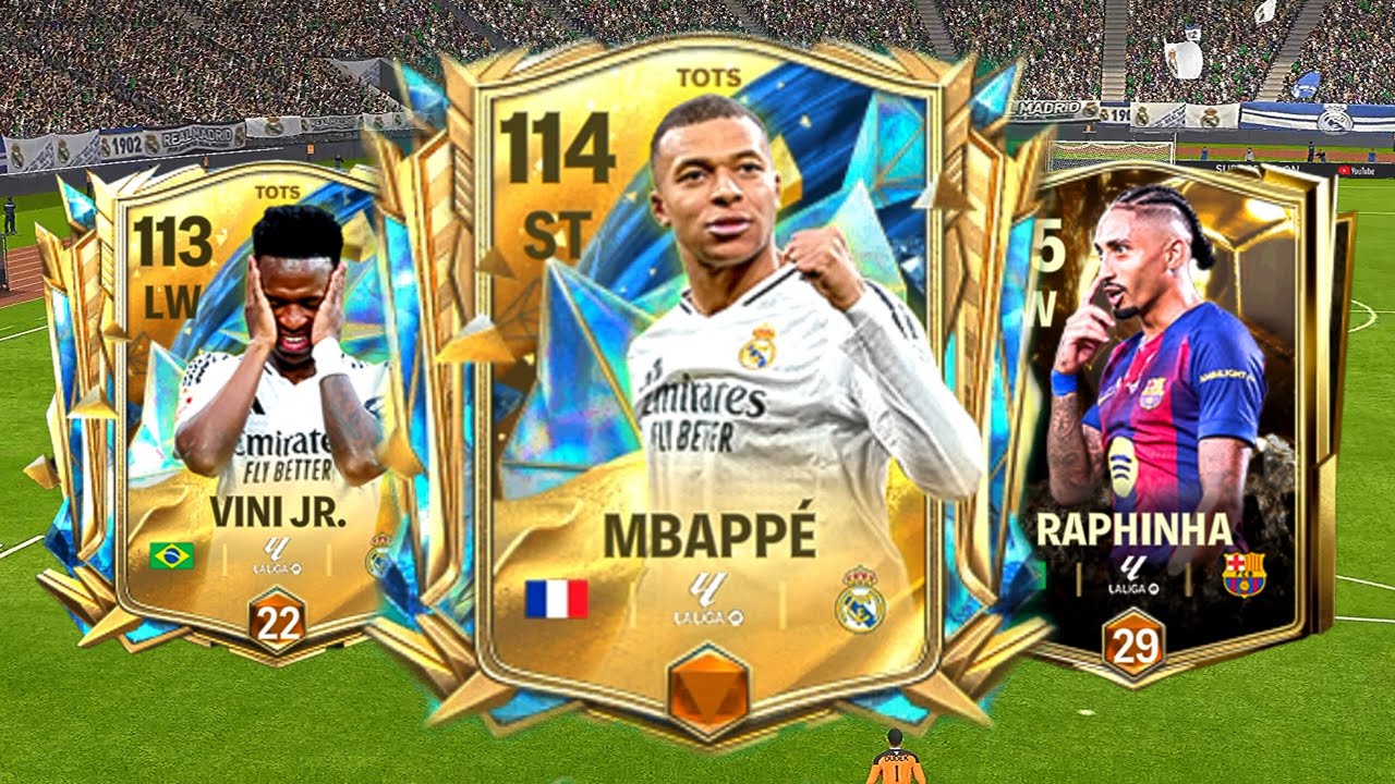 FC MOBILE BEST ST ,LW AND RW 🔥 MBAPPE ,VINI JR. ,RAPHINHA😱#fcmobile #fifamobile #fc26 #football