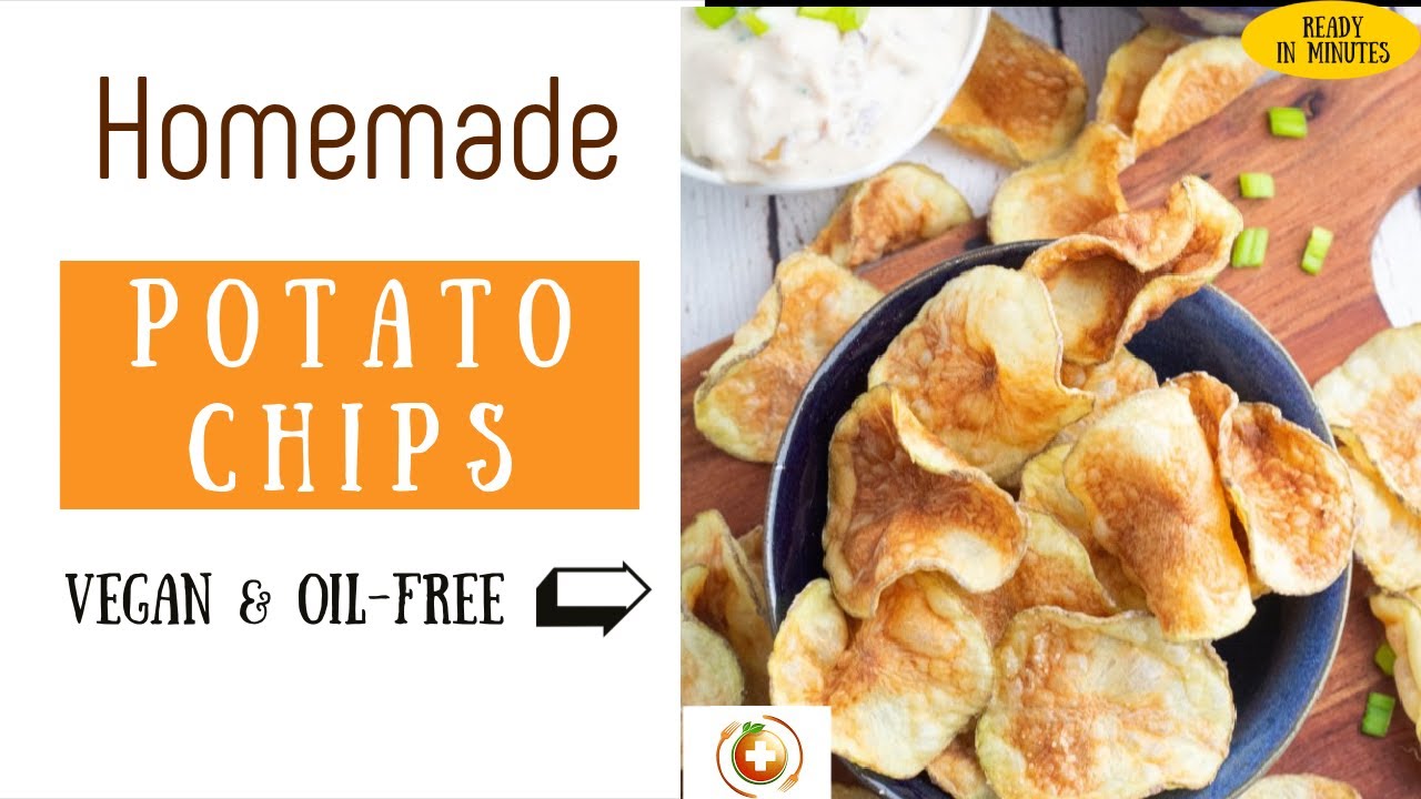Homemade OilFree POTATO CHIPS YouTube